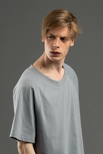 Футболка унисекс оверсайз T2, серая Футболка унисекс оверсайз T2, серая