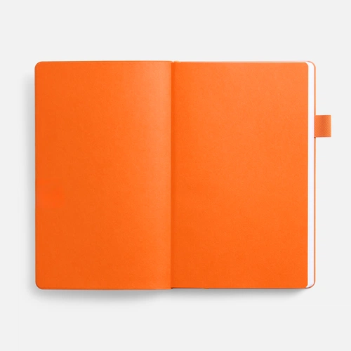 Ежедневник White Shall, недатированный, бело-оранжевый Ежедневник White Shall, недатированный, бело-оранжевый