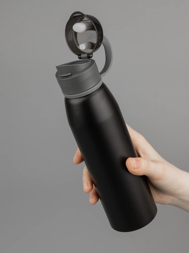 Бутылка для воды Billy Gym, матовая черная Бутылка для воды Billy Gym, матовая черная