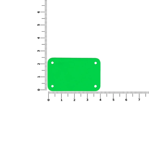 Лейбл из ПВХ Kreta, S, зеленый неон Лейбл из ПВХ Kreta, S, зеленый неон