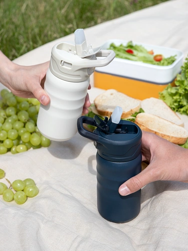 Термобутылка Fujisan 2.0 без логотипа, темно-синяя Термобутылка Fujisan 2.0 без логотипа, темно-синяя