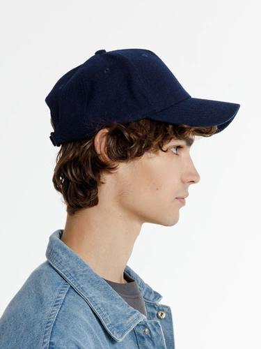 Бейсболка Woolridge, темно-синяя Бейсболка Woolridge, темно-синяя