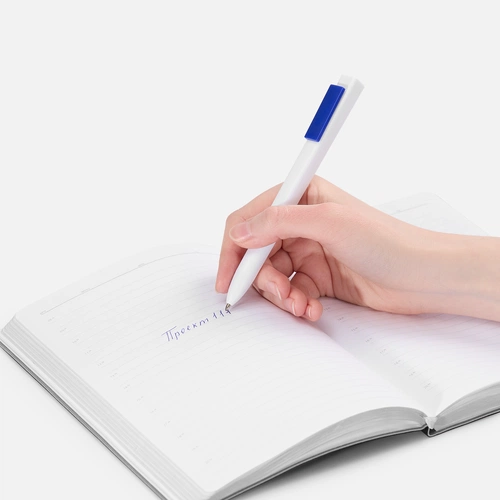 Ручка шариковая Swiper SQ, белая с синим Ручка шариковая Swiper SQ, белая с синим