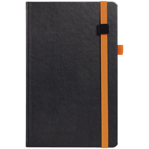 Ежедневник Ton Black, недатированный, черный с оранжевым Ежедневник Ton Black, недатированный, черный с оранжевым