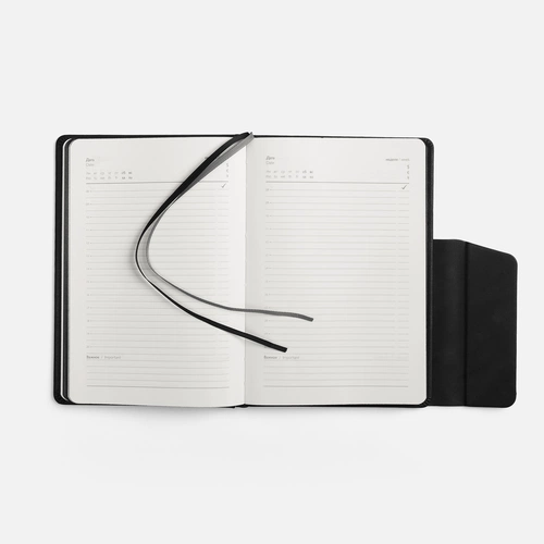 Ежедневник Leadmark, недатированный, черный Ежедневник Leadmark, недатированный, черный