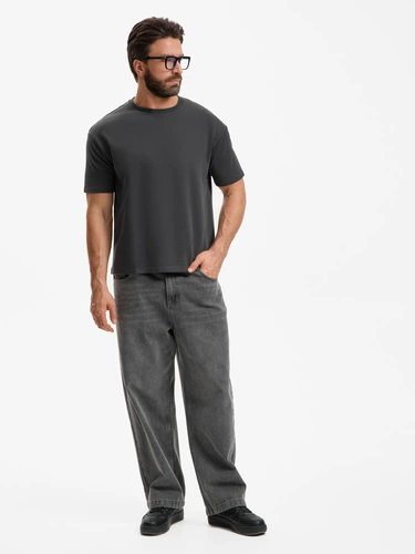 Футболка унисекс Durington, темно-серая (графит) Футболка унисекс Durington, темно-серая (графит)