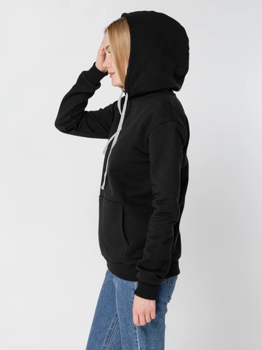 Толстовка с капюшоном Unit Kirenga Heavy, черная Толстовка с капюшоном Unit Kirenga Heavy, черная