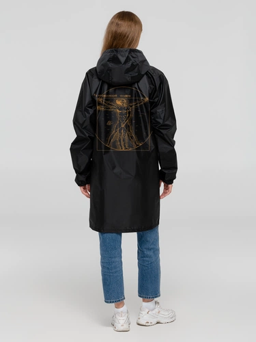 Дождевик «Ветровеанский человек», черный Дождевик «Ветровеанский человек», черный