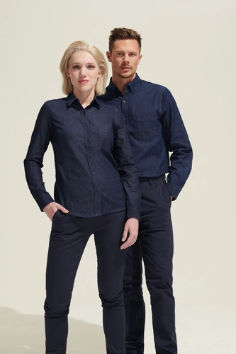 Рубашка женская Barry Women, синяя (деним) Рубашка женская Barry Women, синяя (деним)