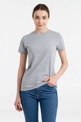 Футболка женская T-bolka Stretch Light Lady, серый меланж Футболка женская T-bolka Stretch Light Lady, серый меланж
