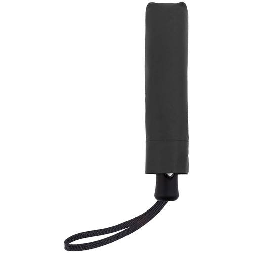 Зонт складной Manifest Color со светоотражающим куполом, черный Зонт складной Manifest Color со светоотражающим куполом, черный