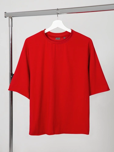 Футболка оверсайз Vozduh 2.0, красная Футболка оверсайз Vozduh 2.0, красная