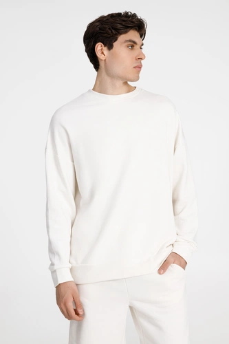 Свитшот унисекс S2, молочно-белый Свитшот унисекс S2, молочно-белый