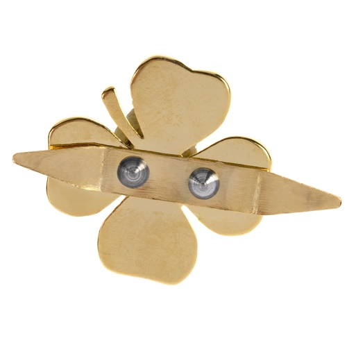 Шильдик «Счастливый клевер», золотистый Шильдик «Счастливый клевер», золотистый