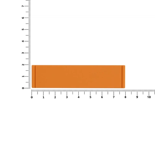 Лейбл из ПВХ Dzeta, S, оранжевый Лейбл из ПВХ Dzeta, S, оранжевый