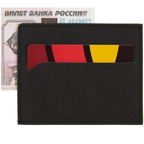 Картхолдер Multimo, черный с зеленым Картхолдер Multimo, черный с зеленым