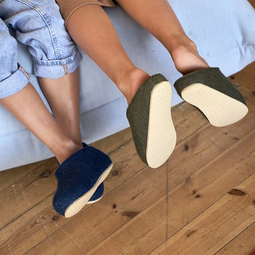 Домашние валенки Step, зеленые (олива) Домашние валенки Step, зеленые (олива)