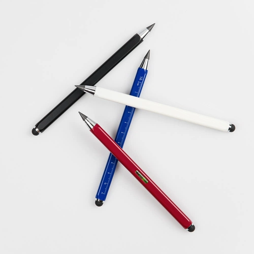 Вечный карандаш Quarta со стилусом и уровнем, белый Вечный карандаш Quarta со стилусом и уровнем, белый