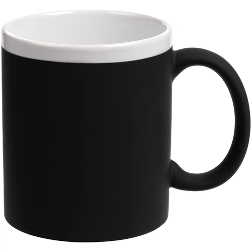 Кружка StopSpot с покрытием софт-тач, черная Кружка StopSpot с покрытием софт-тач, черная