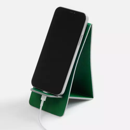 Подставка для телефона Petrus, зеленая Подставка для телефона Petrus, зеленая