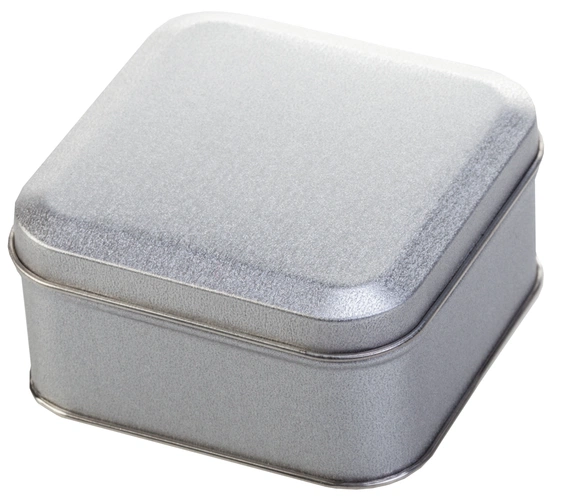 Коробка Pragmax S, квадратная, серебристая Коробка Pragmax S, квадратная, серебристая