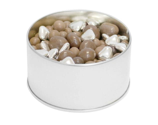 Коробка Pragmax S, круглая, серебристая Коробка Pragmax S, круглая, серебристая