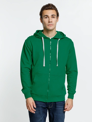 Толстовка на молнии с капюшоном Siverga, зеленая Толстовка на молнии с капюшоном Siverga, зеленая