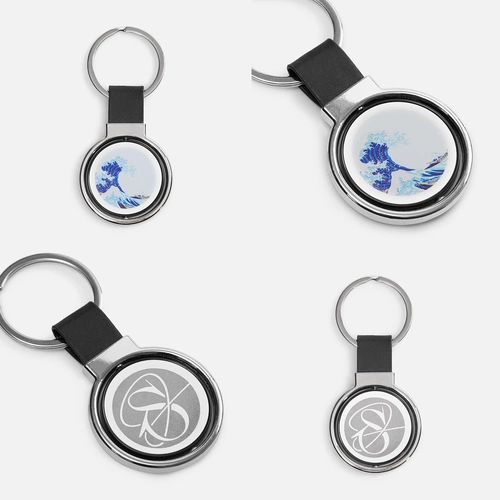 Сет металлических брелков с нанесением