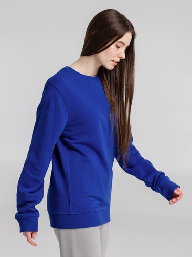 Свитшот унисекс BNC Inspire (Organic), ярко-синий Свитшот унисекс BNC Inspire (Organic), ярко-синий