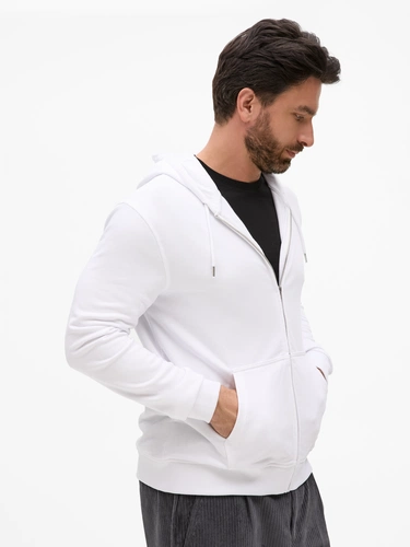 Толстовка унисекс Calipso, белая Толстовка унисекс Calipso, белая