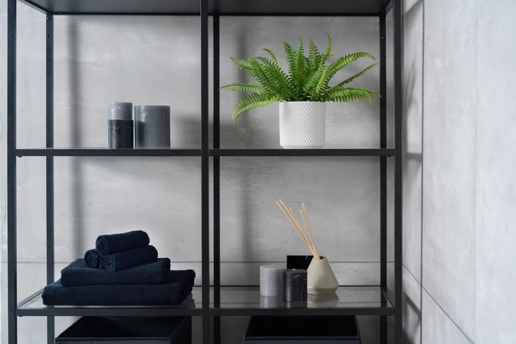 Полотенце отельное For Rooms, большое, черное Полотенце отельное For Rooms, большое, черное