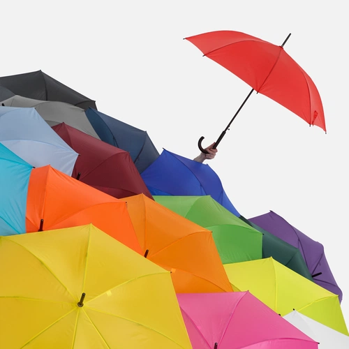 Зонт-трость Standard, белый с серебристым внутри Зонт-трость Standard, белый с серебристым внутри