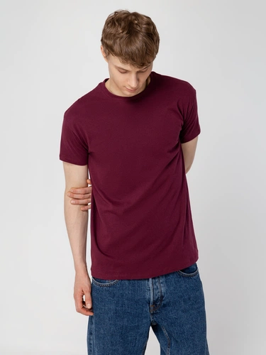 Футболка унисекс Regent 150, бордовая Футболка унисекс Regent 150, бордовая