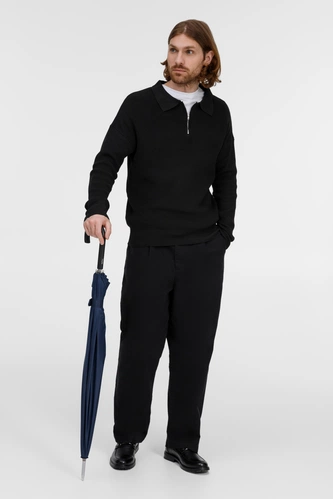 Зонт-трость Hit Golf, темно-синий Зонт-трость Hit Golf, темно-синий