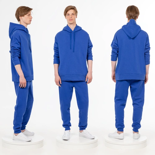 Худи унисекс H2, синее Худи унисекс H2, синее