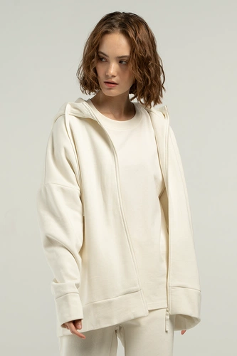 Толстовка унисекс H3, молочно-белая Толстовка унисекс H3, молочно-белая