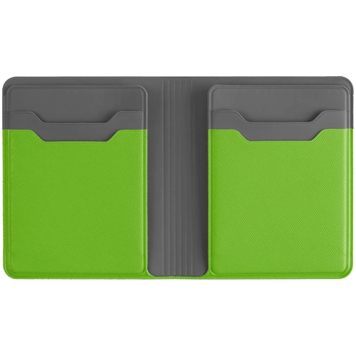 Картхолдер с отделением для купюр Dual, зеленый Картхолдер с отделением для купюр Dual, зеленый