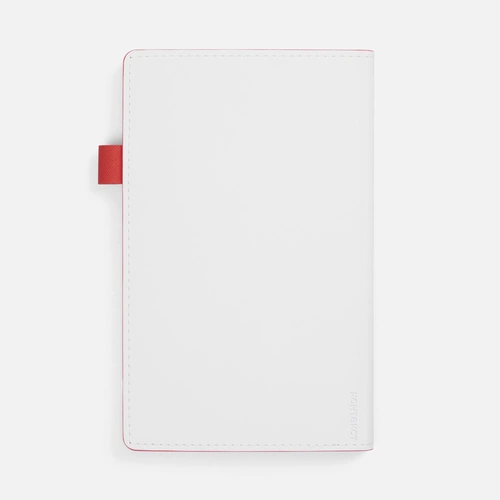 Ежедневник White Shall, недатированный, бело-красный Ежедневник White Shall, недатированный, бело-красный