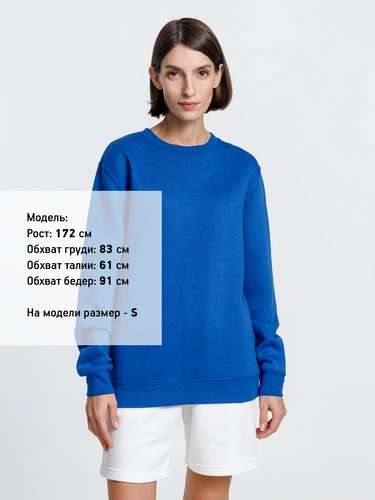 Свитшот унисекс Delta, ярко-синий Свитшот унисекс Delta, ярко-синий