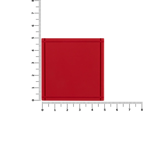 Лейбл из ПВХ Dzeta, L, красный Лейбл из ПВХ Dzeta, L, красный