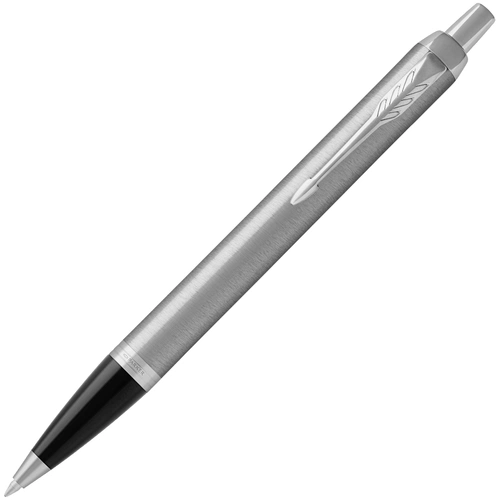 Ручка шариковая Parker IM Essential Stainless Steel CT, серебристая с черным Ручка шариковая Parker IM Essential Stainless Steel CT, серебристая с черным