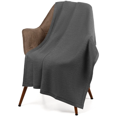 Плед Ornato, серый (кварцевый меланж) Плед Ornato, серый (кварцевый меланж)