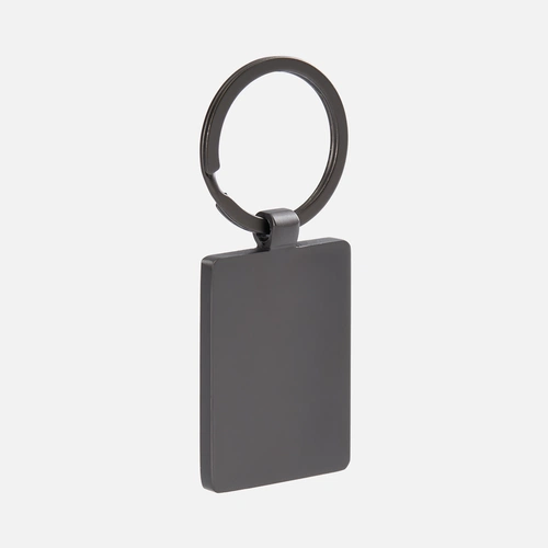 Брелок Gun Metal Leather Rectangle, графитовый Брелок Gun Metal Leather Rectangle, графитовый