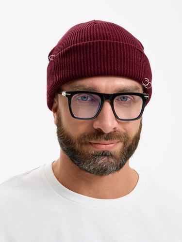 Шапка Ribelle, темно-красная (винная) Шапка Ribelle, темно-красная (винная)