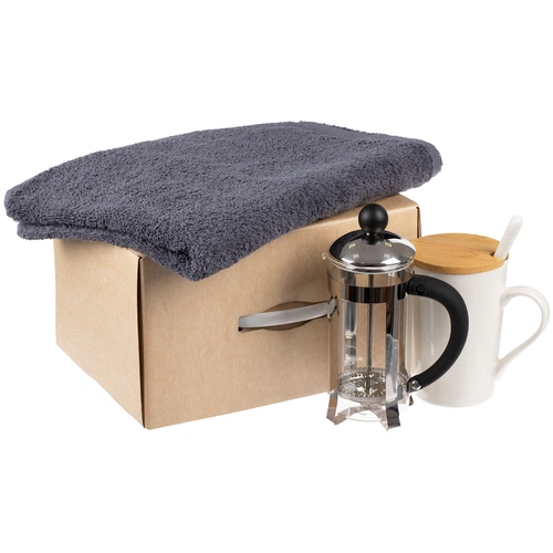 Коробка Matter High Light, крафт с белой ручкой Коробка Matter High Light, крафт с белой ручкой