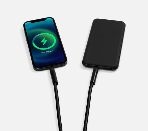 Кабель-ланьярд energyFlex Power Delivery 60 Вт, черный Кабель-ланьярд energyFlex Power Delivery 60 Вт, черный