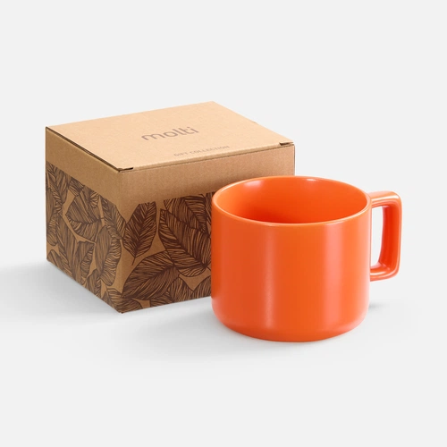 Чашка Jumbo в коробке матовая, оранжевая Чашка Jumbo в коробке матовая, оранжевая