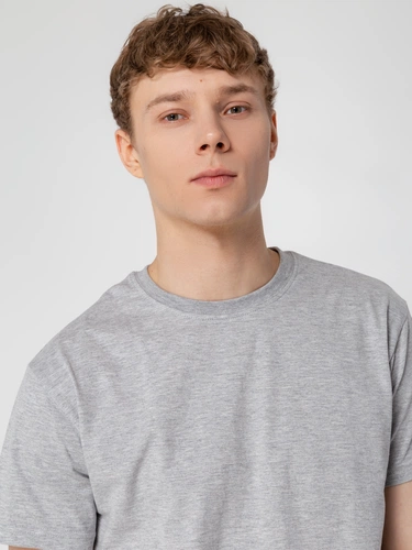 Футболка унисекс T-Bolka 160, серый меланж Футболка унисекс T-Bolka 160, серый меланж