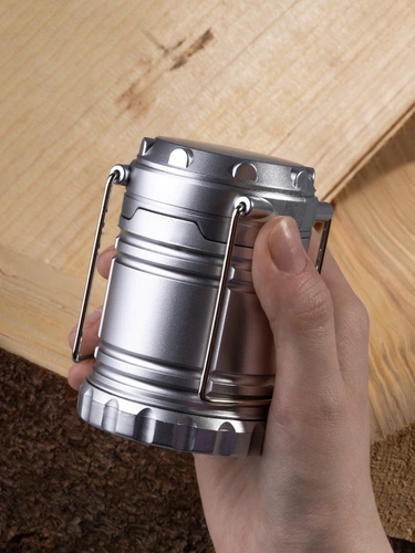 Кемпинговый фонарь Lindau, серебристый Кемпинговый фонарь Lindau, серебристый