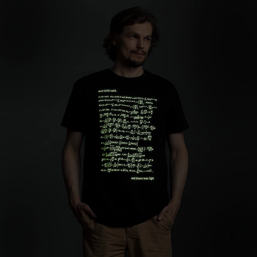 Футболка мужская «Да будет свет», со светящимся принтом Футболка мужская «Да будет свет», со светящимся принтом